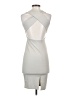 Talula Solid Gray Cocktail Dress Size XXS - photo 2