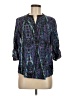 Aqua 100% Polyester Blue 3/4 Sleeve Blouse Size M - photo 1