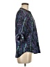 Aqua 100% Polyester Blue 3/4 Sleeve Blouse Size M - photo 4