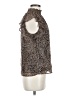 1.State 100% Polyester Animal Print Brown Sleeveless Blouse Size M - photo 4