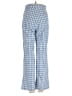 Zara Checkered-gingham Blue Casual Pants Size XS - photo 2