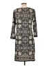 Max Studio Paisley Gray Casual Dress Size L - photo 2