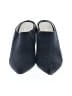 Bettye Muller 100% Leather Blue Gray Mule/Clog Size 6 - photo 2
