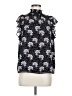 1.State 100% Polyester Black Short Sleeve Blouse Size M - photo 1