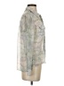 Silence and Noise 100% Polyester Metallic Ivory Long Sleeve Blouse Size S - photo 4