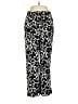 Maurices 100% Rayon Print Black Casual Pants Size M - photo 1
