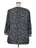 Daniel Rainn Animal Print Black 3/4 Sleeve Blouse Size 2X - photo 2