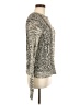 Diane von Furstenberg Tweed Gray Silver Pullover Sweater Size M - photo 4