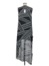 BCBGMAXAZRIA 100% Polyester Graphic Gray Cocktail Dress Size M - photo 2