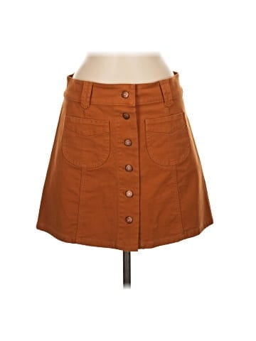 Madewell Garment-Dyed Patch-Pocket Skirt (view 1)