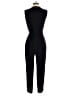 H&M 100% Polyester Solid Black Jumpsuit Size 4 - photo 2