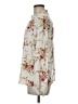 Shein 100% Polyester Floral Ivory Long Sleeve Blouse Size 8 - 10 - photo 5