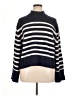 J.Crew Stripes Blue Turtleneck Sweater Size XL - photo 1