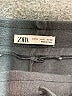 Zara Solid Gray Casual Pants Size S - photo 7