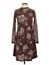 Maurices Print Brown Casual Dress Size XS - photo 1