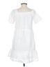 Ann Taylor LOFT 100% Polyester White Short Sleeve Top Size S (petite) - photo 2