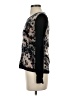 White + Warren 100% Cashmere Floral Black Cashmere Pullover Sweater Size XS - photo 5