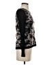 White + Warren 100% Cashmere Floral Black Cashmere Pullover Sweater Size XS - photo 4