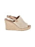 TOMS Tan Ivory Wedges Size 10 - photo 1