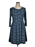 Max Studio Tweed Blue Casual Dress Size XL - photo 1