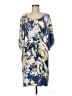 Three Dots Print Blue Casual Dress Size M - photo 1