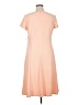 Perceptions Solid Orange Casual Dress Size 14 - photo 2