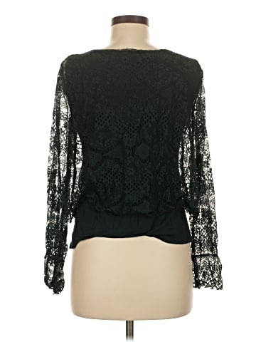 Pointelle Long Sleeve Blouse (view 2)