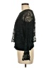 Pointelle 100% Viscose Black Long Sleeve Blouse Size M - photo 5
