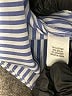 St. John Stripes Blue 3/4 Sleeve Button-Down Shirt Size XL - photo 8