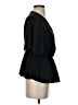 Shein 100% Polyester Black Short Sleeve Blouse Size S - photo 4