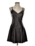 Steve Madden 100% Polyurethane Metallic Black Brown Cocktail Dress Size 2 - photo 1