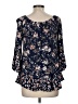 Unbranded Blue 3/4 Sleeve Blouse Size M - photo 2
