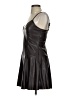 Steve Madden 100% Polyurethane Metallic Black Brown Cocktail Dress Size 2 - photo 5