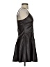 Steve Madden 100% Polyurethane Metallic Black Brown Cocktail Dress Size 2 - photo 4