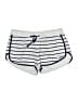 Ivory Ella Stripes Silver Athletic Shorts Size M - photo 1