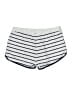 Ivory Ella Stripes Silver Athletic Shorts Size M - photo 2