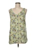 CAbi 100% Polyester Floral Yellow Sleeveless Top Size M - photo 1