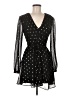 Glamorous 100% Polyester Polka Dots Black Cocktail Dress Size 6 - photo 1