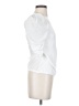 Something Navy 100% Polyester White Short Sleeve Top Size XXS - photo 4