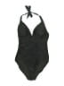 Unbranded Solid Black One Piece Swimsuit Size M - photo 1