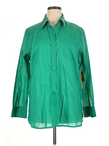 Ellen Tracy Long Sleeve Polo (view 1)