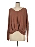 Lavender Fields Brown Long Sleeve Top Size M - photo 1