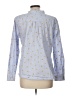 Talbots 100% Cotton Polka Dots Blue Long Sleeve Button-Down Shirt Size L - photo 2