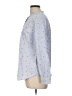Talbots 100% Cotton Polka Dots Blue Long Sleeve Button-Down Shirt Size L - photo 5