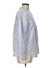 Talbots 100% Cotton Polka Dots Blue Long Sleeve Button-Down Shirt Size L - photo 4