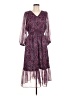 Talbots Paisley Purple Casual Dress Size 6 - photo 1