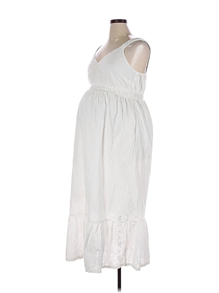 Pre-owned Isabel By Ingrid + Isabel Casual Dress In White