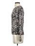 Rebecca Taylor 100% Wool Animal Print Silver Wool Pullover Sweater Size XS - photo 5