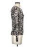 Rebecca Taylor 100% Wool Animal Print Silver Wool Pullover Sweater Size XS - photo 4