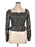 Crystal Doll 100% Polyester Black Long Sleeve Blouse Size XL - photo 1